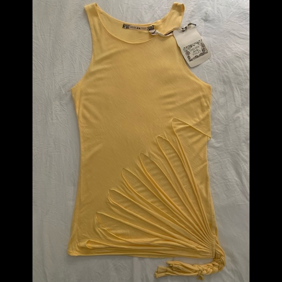 Tops, CHELSEA & VIOLET, size S, color yellow - Picture 1 of 3